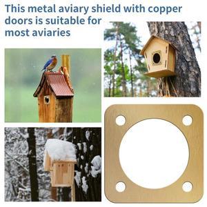 새집 보호 커버 카바  구리 블루버드 하우스 야외 주택용 호환 나사 포함 프레데터 가드 1/2 인치 오프닝 1