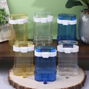 2/4pcs 플라스틱 새 물통 자동 급수기 앵무새 카나리아 잔챙새 케이지 먹이 용품