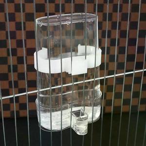 2개 플라스틱 새 물통 자동 급수기 앵무새 카나리아 잔챙새 케이지 사료 용품