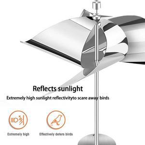 2개 반사형 풍력 조류 퇴치 장치 마당 파티오 야외 정원 딱따구리 등 쫓아내는