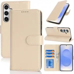 삼성 갤럭시 S25 케이스 지갑용 선유 카드 홀더 포함 남성용 지갑 PU 가죽 마그네틱 걸쇠 스탠드 플립 폰