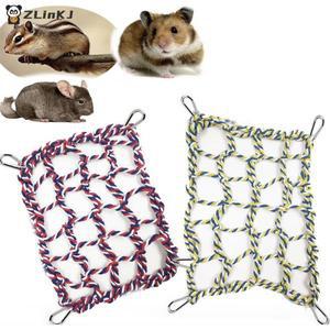 1개입 걸이형 놀이 수면 용품 트렌디한 애완동물 해먹 그물 땋은 침대 소형 앵무새 기니피그용
