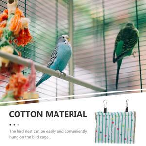 새집 앵무새 해먹 걸이형 케이지 침대 겨울철 수면 하우스 소형 애완동물  은신처 새