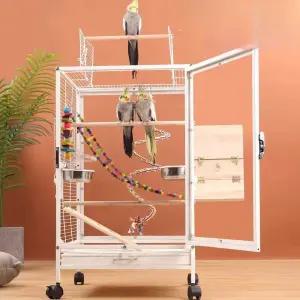 초대형 앵무새 케이지 투명 아크릴 새장 새집 하우스