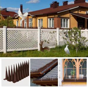 12개 플라스틱 새 퇴치용 호환 스파이크 비둘기 등반 방지 조류 울타리 벽 고양이 외부용 호환 펜스 키트