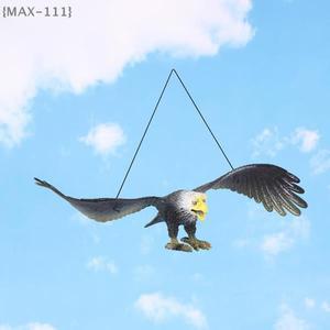 F2-MAX111야외용 호환 독수리 모형 걸이식 새 퇴치 장치 생생한 날개 달린 플라스틱 장식품 정원