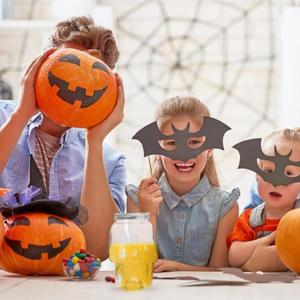 6Pcs 할로윈 해골 모양 음료 병 할로윈 뚜껑이 800Ml 투명 플라스틱 용기