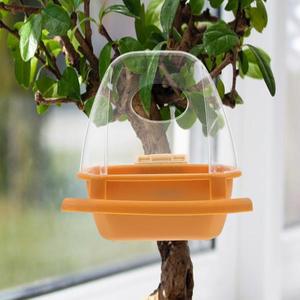 플라스틱 새 모이통 대용량  새장 먹이통 야외 앵무새 토끼 햄스터에게 호환