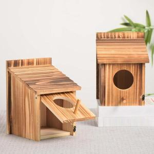 야외 버드 하우스 피더 나무 새 상자 은신처 관찰 정원 작은 마당 발코니 쉼터  장소