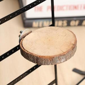 자연스러운 원형 나무 새 놀이터 앵무새 케이지 소형 동물 놀이  스프링보드 서식지 나뭇가지 은신처