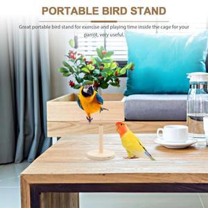 나무 앵무새 앉는 장소 자연 나뭇가지 디자인 안전 매끄러운 표면 새  놀이 훈련 실내 데스크탑 케이지 사