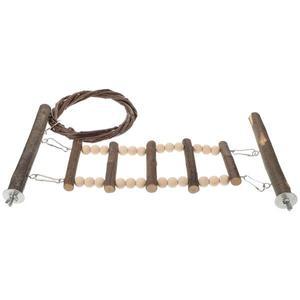 새들이 오르내리는 훈련용 호환 나무 앵무새 사다리 애완동물 케이지 장식 운동 능력과 정신 활동을 자극