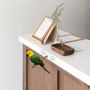 새 천연 나무 장대 앵무새 발톱갈이 막대 안전한 등반봉 소형 새들을 실내외 케이지 호환 액세서리 애완조