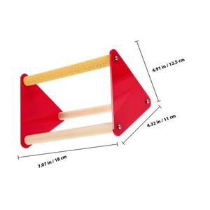 앵무새 스탠딩 퍼치 천연 나무 아크릴 씹힘 방지  훈련용 호환 스탠드 새 은신처 바 실내용 호환 닭 잉꼬용