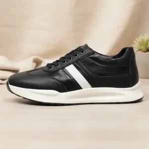 남성 클래식 레트로 가죽 스니커즈