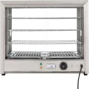 상업용 식품 크리스퍼 4단 조리대 디스플레이 피자 워머 캐비닛 3D 난방 하단 팬 온도 노브/표시기