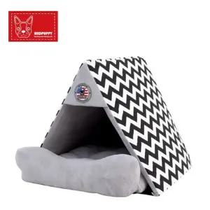 (레드퍼피) 디럭스삼각집 그레이(대형)강아지 반려견 견하우스 동물하 애완하 실내펫하 용하 펫하 애견 완