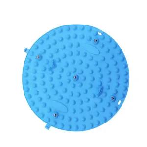 노인복지관 발맛사지 원형지압매트 35cm 소음방지 깔판 다용도실