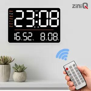 디지털 LED 전자벽시계 거실 사무실 무소음 멀티디스플레이 ZQ-CM900