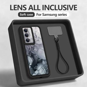 마블 패턴 끈형 폰 케이스 삼성 갤럭시 S25 S24 FE S26 S23 S22 울트라 플러스 엣지 TPU 실리콘 스트랩 커