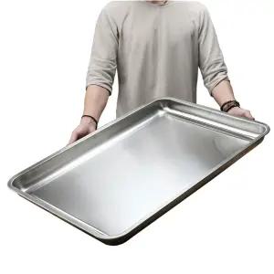 대형 사각 스텐 급식 직사각 반찬통 식당 업소용 용기