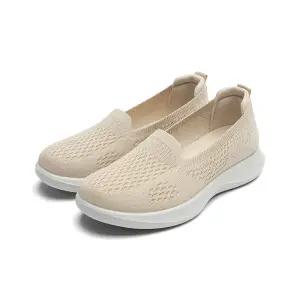 [무료배송][CAVALLO] 고탄성/초경량 라운드 토 여성 에어니트 슬립온