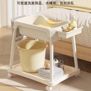 목욕 보조 샴푸대야 샴푸대 머리 신더화이트 A 1 머리감기 간이 접이식