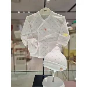 [에뜨와](대전신세계) (임신출산선물)디디배내저고리X손싸개X비니모세트(핑크) (07S317002SP7)