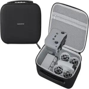 DJI Neo용 FSIDIWT 휴대용 케이스 더 많은 콤보 액세서리 PU 가죽 보관 여행용 RCN3 리모컨 3배터리 충전