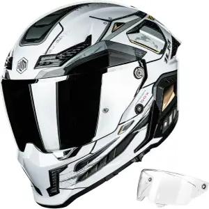 성인 남성용 ILM 오토바이 헬멧 여성 풀페이스 DOT ECE 파워스포츠 듀얼 바이저 스트리트 레이싱 핀록