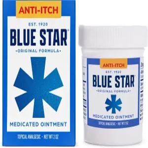 블루 스타 항 가려움증 약용 연고 건조하고 가려운 피부 발진 링웜 건조 균열 힐 등을 위한 속효성 제