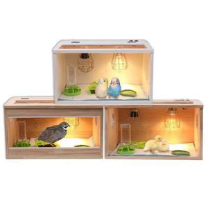 미니메추리집 병아리집 닭장 조립식 특대형 사육통 120x40x40 앵무새보온육추