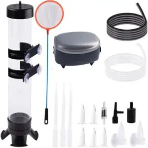 소금물 새우 부화 키트 알 부화기 아르테미아 실버 에어 펌프 사용