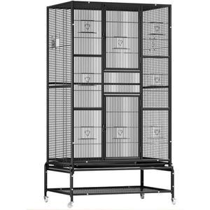 대형 새장 놀이터 조류 A타입기본 화이트 1층2층 없는 바퀴 앵무새케 홑겹 대형앵무용