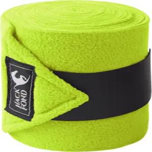 핵폰드 플리스 말 폴로 다리 랩 세트 4 10피트 붕대 안정 용품 승마화 라임 제스트