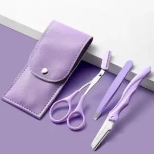 눈썹정리기 눈썹 정리 관리 도구 손질 눈썹칼 트위서 핀셋 세트