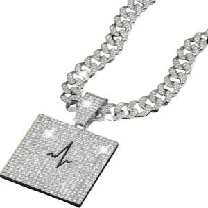 니투클 스 아웃 쿠반 남성용 링크 체인 마이애미 스타일 실버 및 골드 도금 블링 목걸이 다이아몬드 힙합