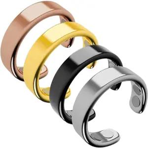 QVG 마그네바 조절 가능한 자기 지압 링 u2013 코르티솔 균형 스트레스 및 더 나은 수면 보조제