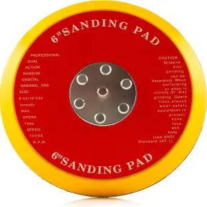 유리 폴리쉬 6인치150mm DA 듀얼 액션 백킹 패드5/16인치24 나사산 및 20mm PU 내구성 레이어 포함 GP12716