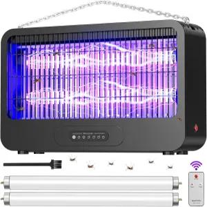 전기 벌레 재퍼 실내 3500V 강력한 듀얼 그리드 및 리모컨이 장착된 모기 파티오 야드 홈 주방 캠핑을 위한