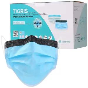 2000개 일회용 마스크 코 거품 스트립 포함 바스트메드 3겹 김서림 방지 레벨 3 일상 업무 보호를 위한