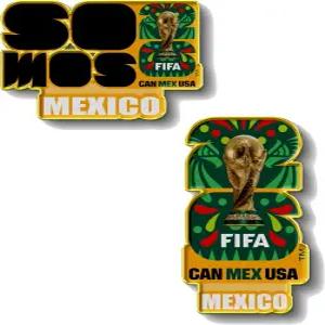 HONAV 2026 FIFA 월드컵 라펠 핀 번들 공식 라이선스 수집품 기념품 선물 및 이벤트 기념품2팩