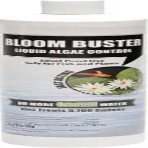 블룸 버스터 연못 조류 방제 16온스 빠른 작용 제거제 코이 및 기타 어류가 포함된 분수대 야외 사용 EPA