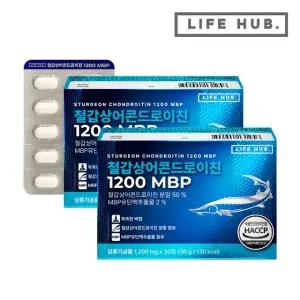 라이프허브 철갑상어 콘드로이친 1200 MBP 2박스(1,200mg x 60정) 2개월분