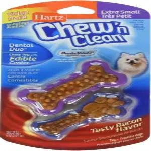 하츠 츄앤클린 덴탈 듀오 개 간식 츄 엑스트라 스몰