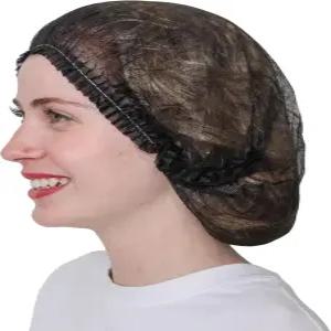 SAFEKO 일회용 주름 부판 폴로필렌 부직포 헤어 커버 통기성 및 라텍스 프리 위생적인 네트