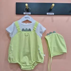 [아가방]빅토공룡반팔바디수트(모자) 01T327910_CJ