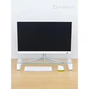 인터픽셀 모니터 받침대 강화유리 선반 스탠드 사무실 가정용