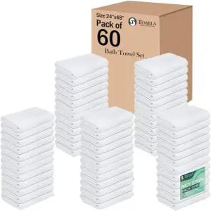 TOALLA 100 면 목욕 타월 세트 팩 60500 GSM부드러운 대형 타월흡수력이 뛰어나지만 빠르게 건조됨풀 홈 짐