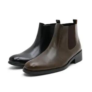 [마이시크]웰스하이 남자구두 수제화 밴딩 첼시부츠 워커3.5cm